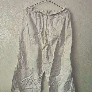 Banana Republic White Wide-Leg Pants